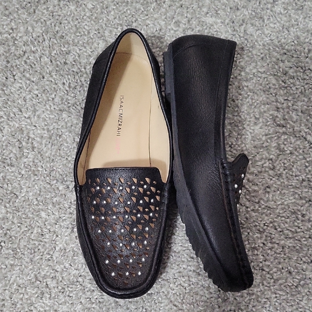 Isaac Mizrahi Black Loafers 8W